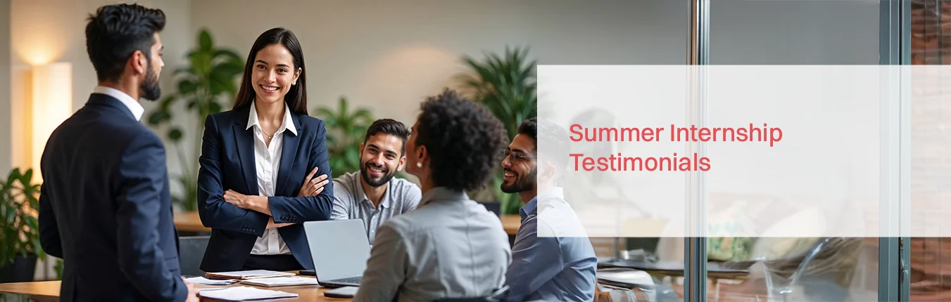 Summer Internship Testimonials